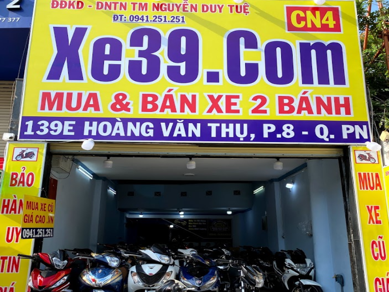 Cửa hàng xe máy 39 tại Phú Nhuận